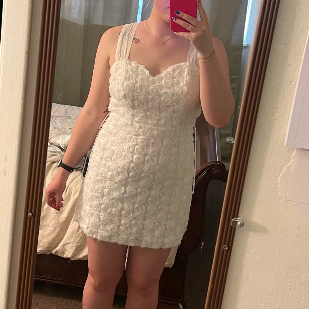 FLOWER MINI DRESS
